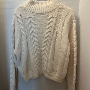 🤍🤍NIKKAK COZY CREAM KNIT SWEATER SIZE L